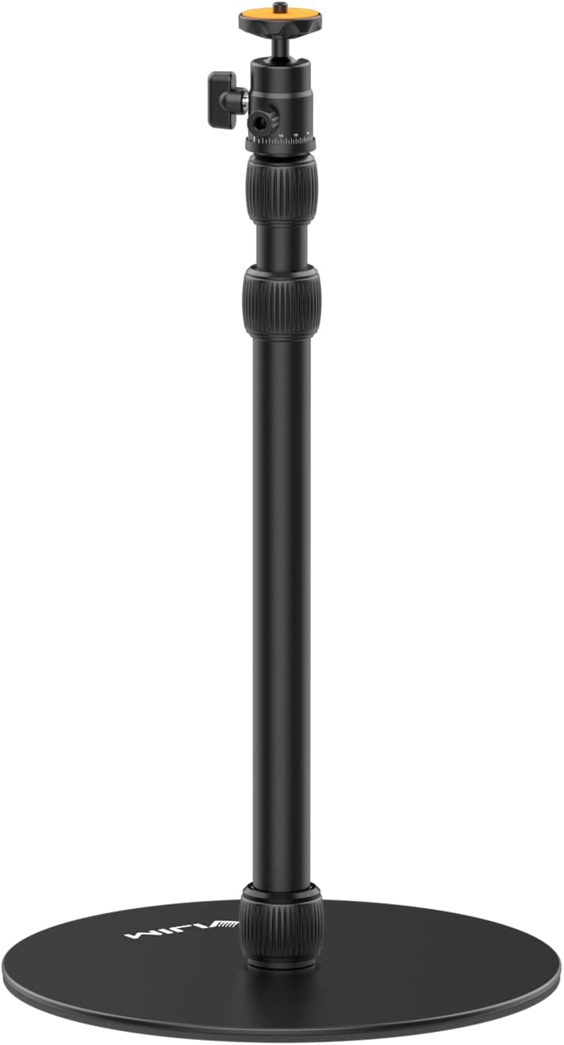 jusmo حامل أرضي من الألمنيوم LS09 لجهاز العرض Nebula/XGIMI/أجهزة العرض الأخرى، حامل كاميرا Mevo، قابل للتعديل من 16.5-34.6 بوصة، متوافق مع جهاز العرض/الكاميرا/الهاتف/GoPro/كاميرا الويب/الأضواء - Image 1